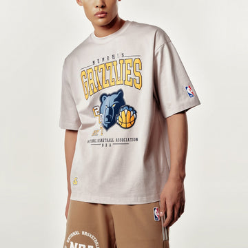 【NBA聯名系列】灰熊隊印花寬鬆T恤