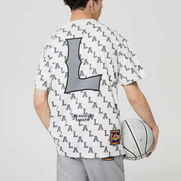 【NBA聯名系列】湖人隊滿版字母直身T恤