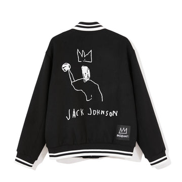 【Basquiat聯名系列】經典皇冠人像棒球外套