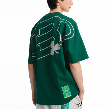 【NBA聯名系列】塞爾提克隊三葉草LOGO直身T恤
