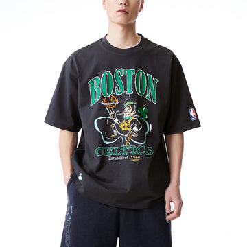 【NBA聯名系列】塞爾提克隊潮流LOGO寬鬆T恤