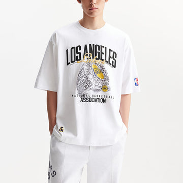 【NBA聯名系列】湖人隊冠軍戒寬鬆T恤