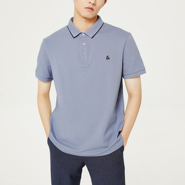 & LOGO簡約合身POLO