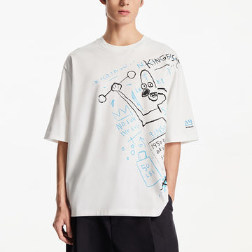 【Basquiat聯名系列】瘋狂人像寬鬆T恤