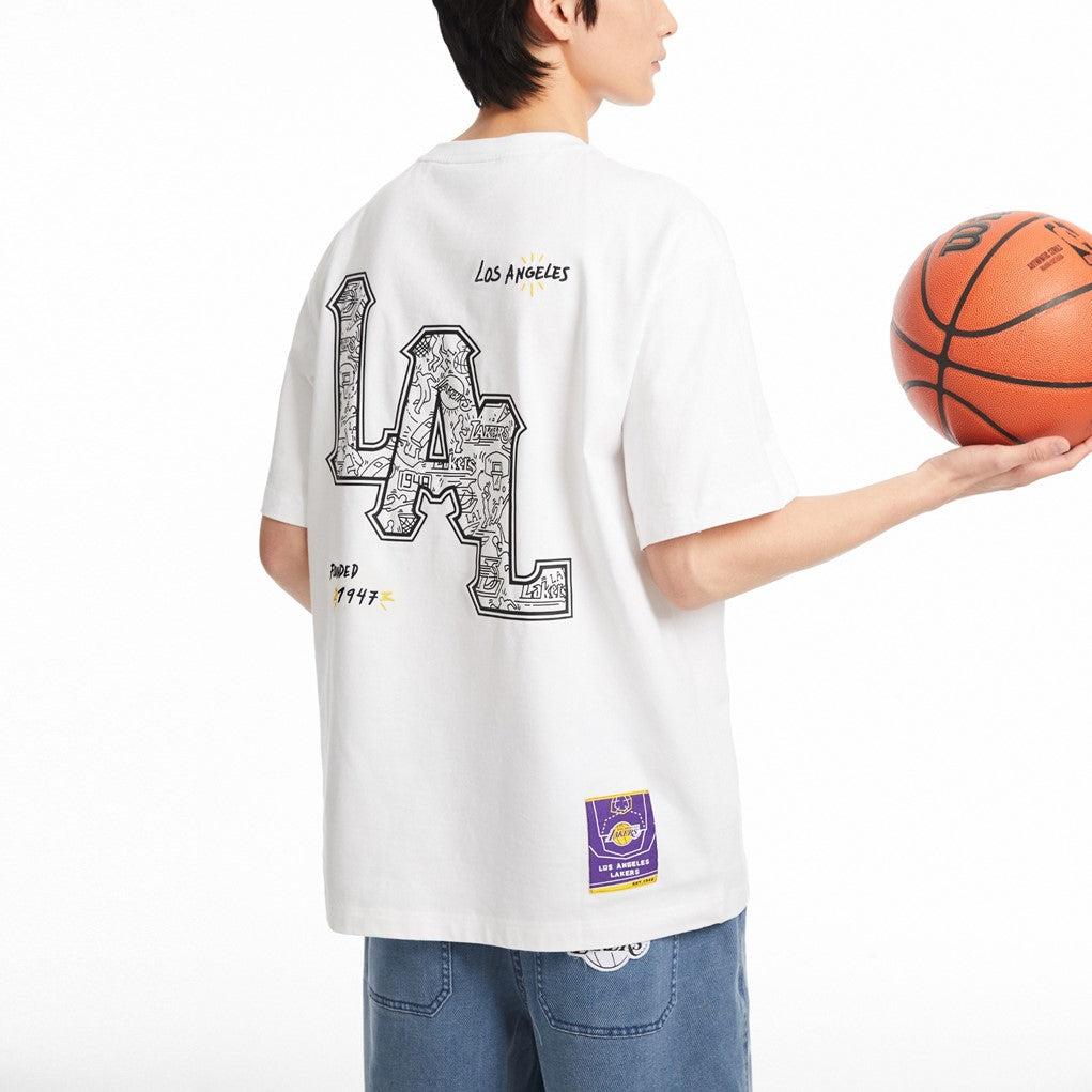 【NBA聯名系列】湖人隊LOGO直身T恤
