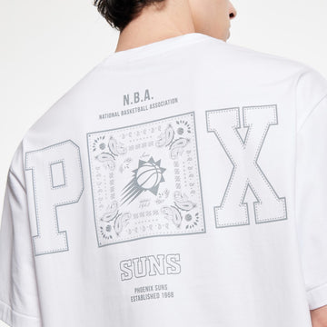 【NBA聯名系列】太陽隊刺繡直身T恤