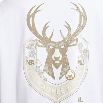 【NBA聯名系列】公鹿隊刺繡直身T恤