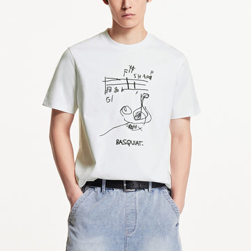 【Basquiat聯名系列】手繪藝術合身T恤