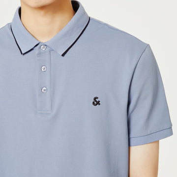 & LOGO簡約合身POLO