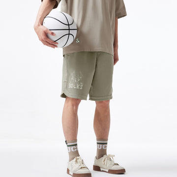 【NBA聯名系列】公鹿隊休閒寬鬆短褲