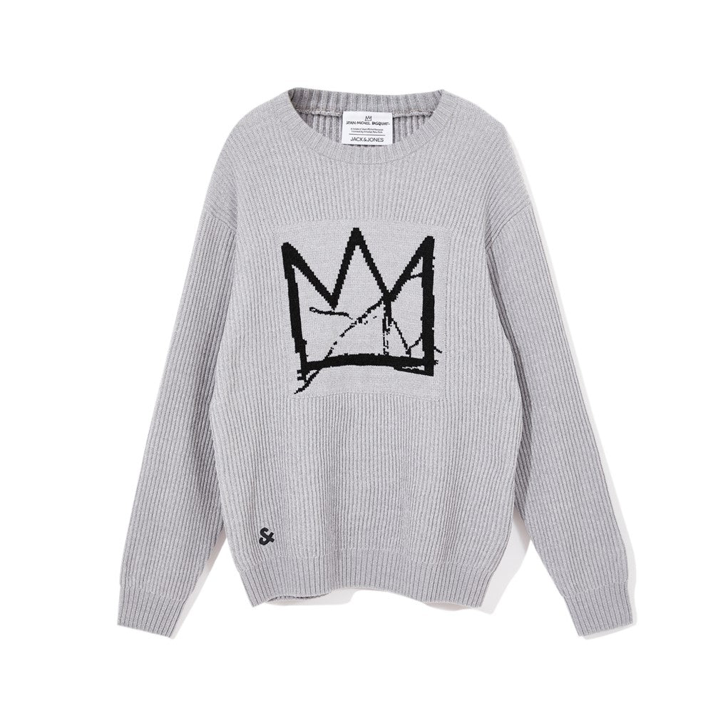 【Basquiat聯名系列】經典皇冠寬鬆針織上衣