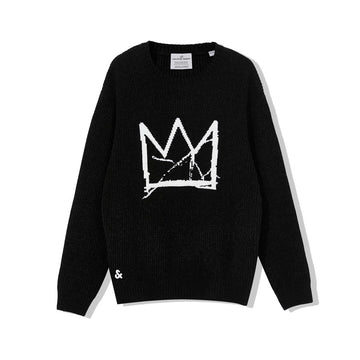 【Basquiat聯名系列】經典皇冠寬鬆針織上衣